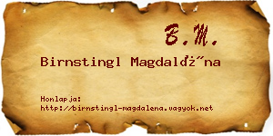 Birnstingl Magdaléna névjegykártya